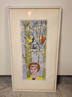 Originale Lithographie, gerahmt,von Hans Alfred Siegg