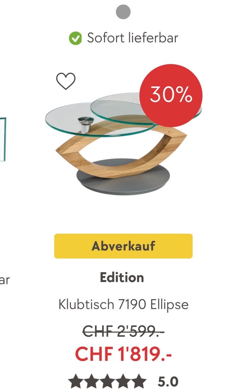 Pfister Tische: Klubtisch – Gebraucht aus Volketswil von ema_cv5j 3