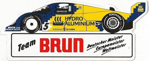 Sticker: Sticker Team Brun Racing – Usato da Solothurn venduto da F1shop1