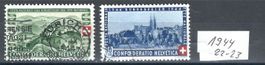 Timbre Suisse 1944 - Paysages et Bâle oblitéré