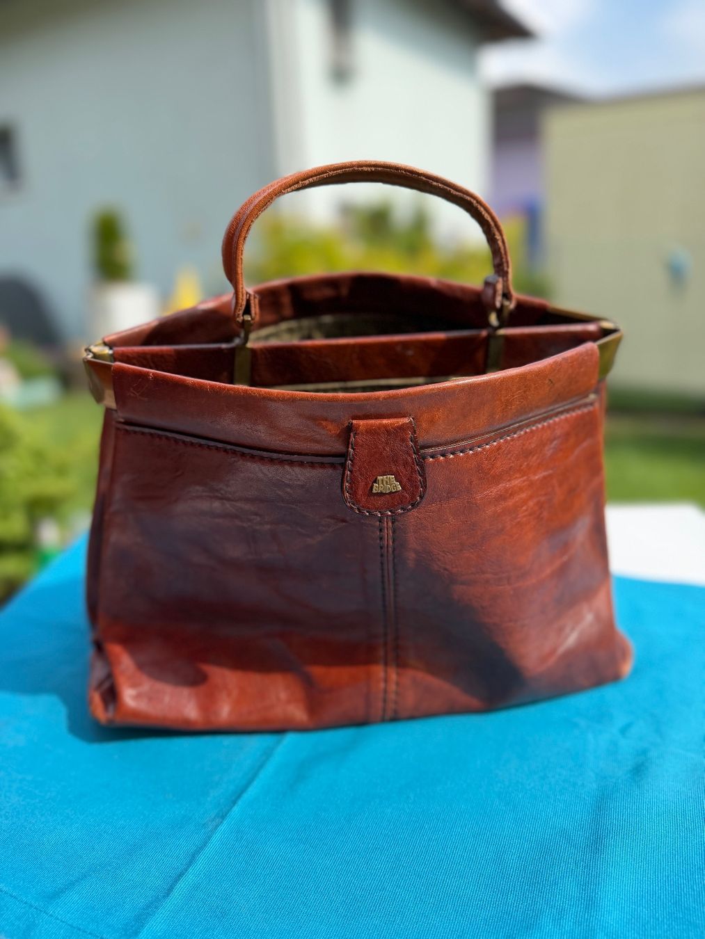 The Bridge Borse: Vintage Ledertasche von The Bridge - Braun – Usato da Cugnasco venduto da tizianaq