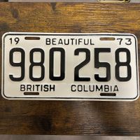 🇨🇦 Autoschild, British Columbia 980-258 - Kanada 