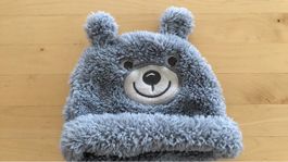 Wintermütze Bärli, Grösse 62/68, warm und flauschig!