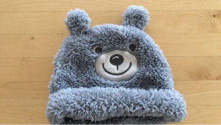 Wintermütze Bärli, Grösse 62/68, warm und flauschig!