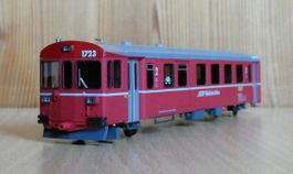 RhB Steuerwagen BDt rot Bemo H0m Artnr 3287 153