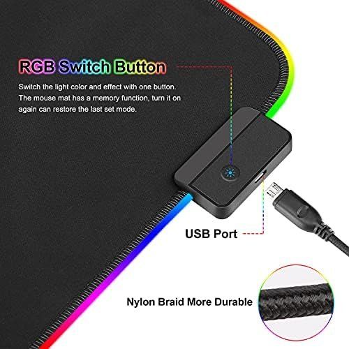 Tappetini per mouse: Mauspad RGB Mousepad 800x300mm Schwarz – Nuovo e nell'imballaggio originale da Hundwil venduto da Stallone6 5