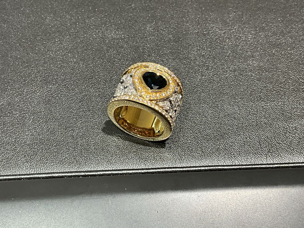 Anelli: Damenring 18k Saphire Diamant – Usato da Schaffhausen venduto da glamour-shop 3
