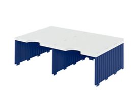%styro® Sortierstation styrodoc Jumbo, DIN C4, blau