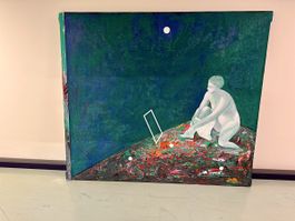 Grand tableau, art moderne J-C PRETRE.