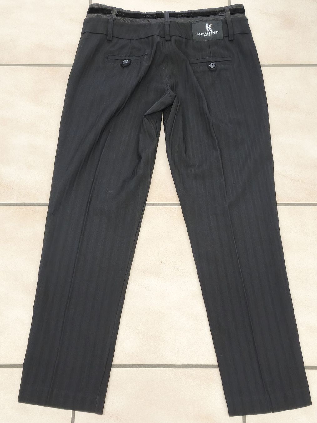 Pantaloni: Stoffhose Koralline schwarz gestreift Grösse S  – Nuovo (secondo la descrizione) da Emmetten venduto da SecondhandSiska 4