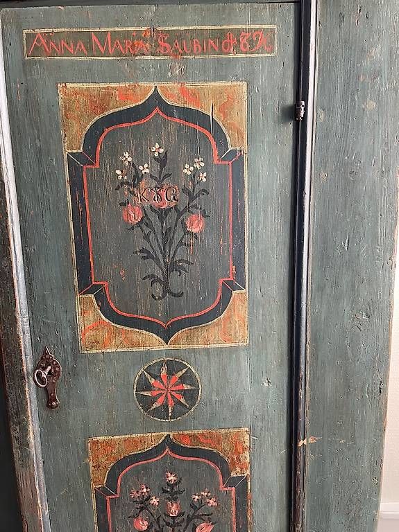 Armadi: Armoire peinte XVIII ème Suisse – Usato da Aigle venduto da Laurent1188 1