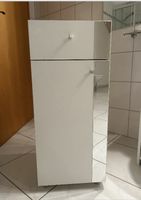 Badezimmerschrank Bläuer weiss mit Spiegel, gebraucht