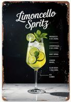 Limoncello Spritz Blechschild, Sommer Drink Rezept!