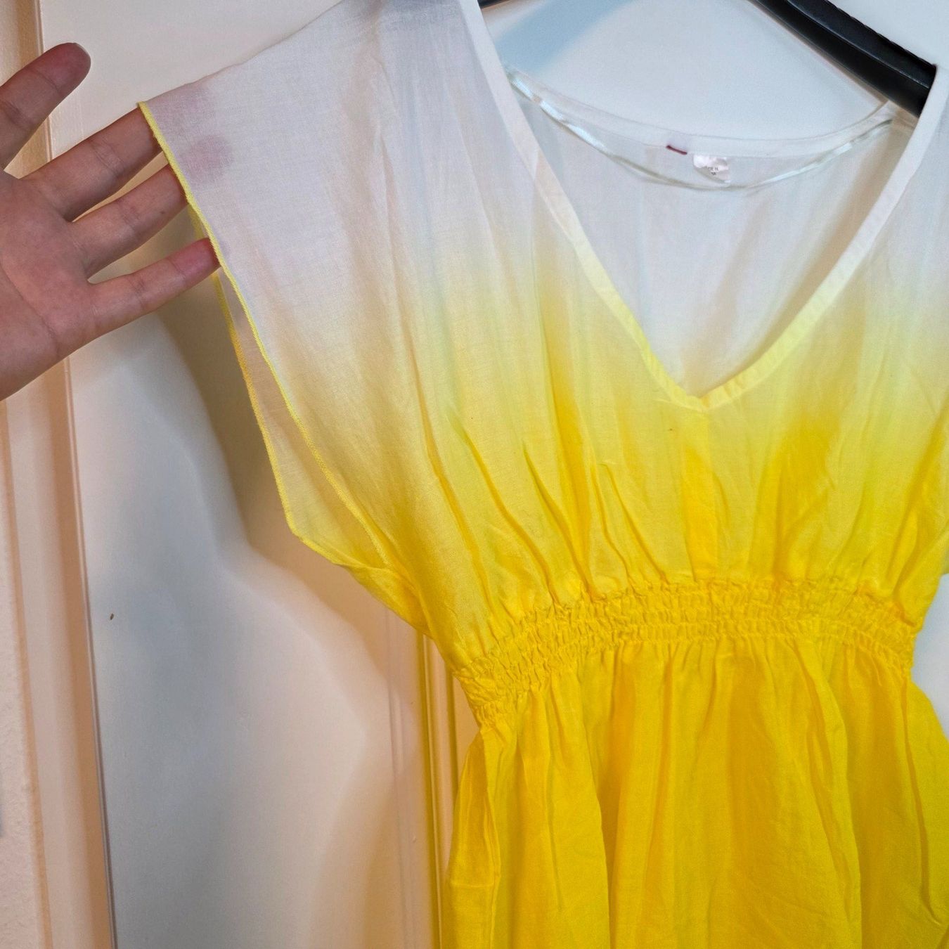 Vestiti: Gelb-weißes Strandkleid leicht M – Usato da Wald ZH venduto da CapLux 6