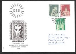 FDC Teilserie 419, 420, 422 ET 12.9.1968
