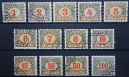 Bosnien Herzegowina Österreich Porto Kat. 1-13 gest. 1904