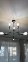 Moderne Deckenlampe / Lampe schwarz-gold, neuwertig!