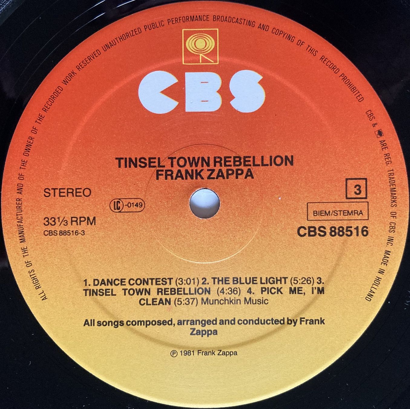 Dischi in vinile: FRANK ZAPPA - TINSEL TOWN REBELLION – Usato da Bottens venduto da hotter-than-hell 3
