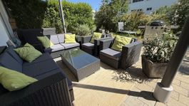 Rattanlook Garten-Lounge 7-teilig