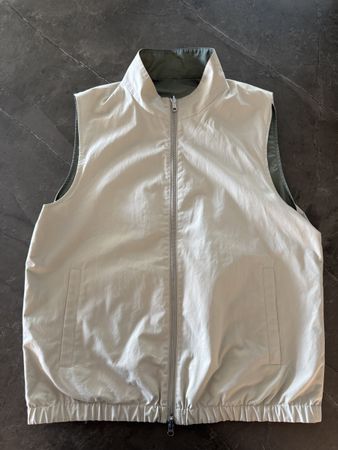 Suitsupply Wende-Weste Beige/Olive Gr.XL