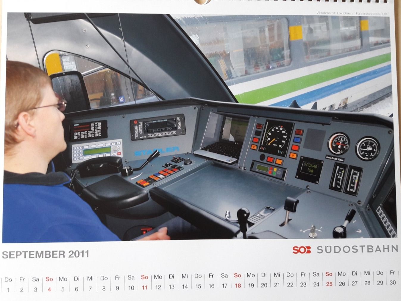 Calendari: Calendrier SOB (Südost-Bahn) de 2011 – Nuovo e nell'imballaggio originale da Buttes venduto da Cafe2005 5