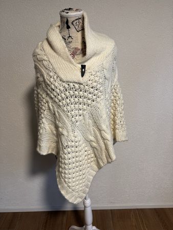 H&M Poncho Woll-Mix, ONE SIZE, Winter Kuschelig warm!