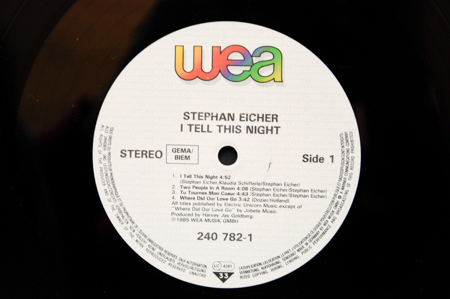 Dischi in vinile: Stephan Eicher - I Tell This Night – Usato da Belmont-sur-Yverdon venduto da ag97 2