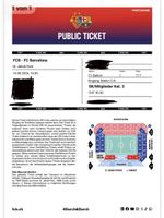 Fc Basel - Fc Barcelona Ticket C1 Balkon 1. Reihe