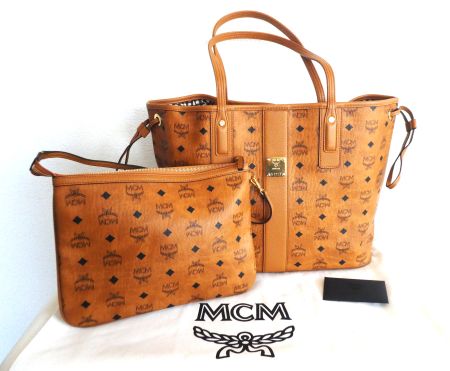 MCM Liz Tasche Shopper mit Clutch Reversible neu ungetragen