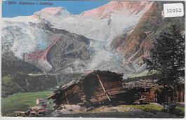 Saas-Fee - Alphütte - Litho