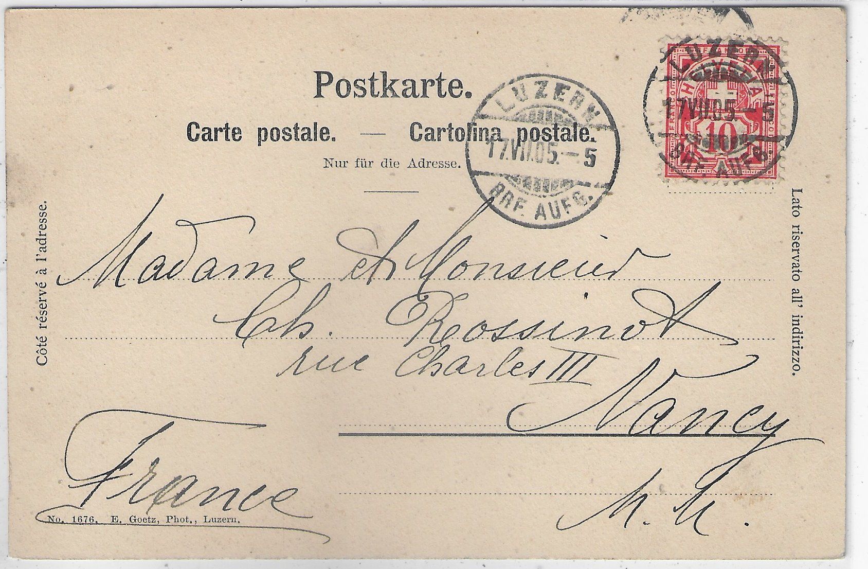 Cartoline postali: Vierwaldstättersee - Vitznau vom Schiff aus – Usato da Ettingen venduto da Kartenplanet 1