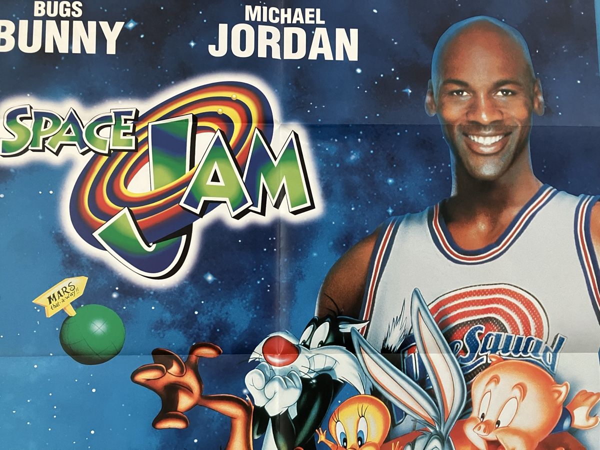 Poster & Bilder: Space Jam Poster von 1997 mit Michael Jordan & Bugs Bunny – Neu (gemäss Beschreibung) aus Lausen von Indexvision 5