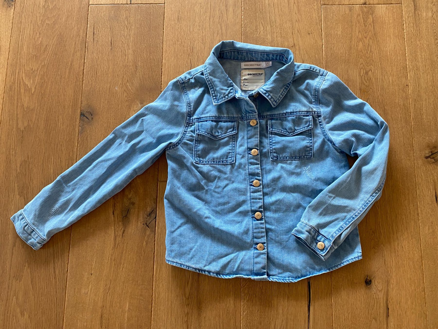 Camicette, T-shirt & Top: Jeans-Hemd, Mädchen,  Gr. 152 – Usato da Oberkirch LU venduto da HubRen