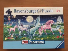 Ravensburger Puzzle 200 Teile Panorama Einhörner