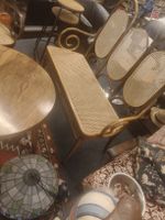 Vintage Bentwood & Rattan mit 2 Stühlen