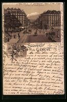 Litho Genève, La Rue du Mont Blanc
