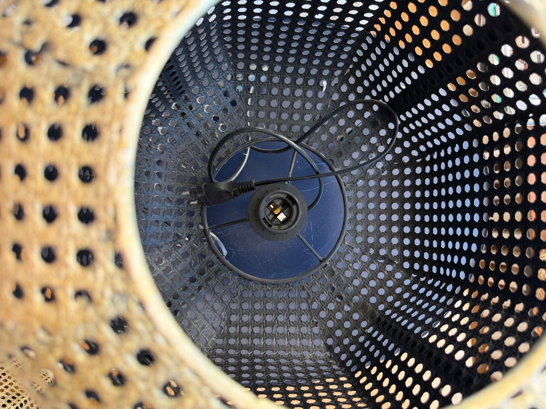 Lampade: 2 Lampen Eisen Wiener Geflecht mit Strom – Usato da Nussbaumen AG venduto da normajeanbaker 7