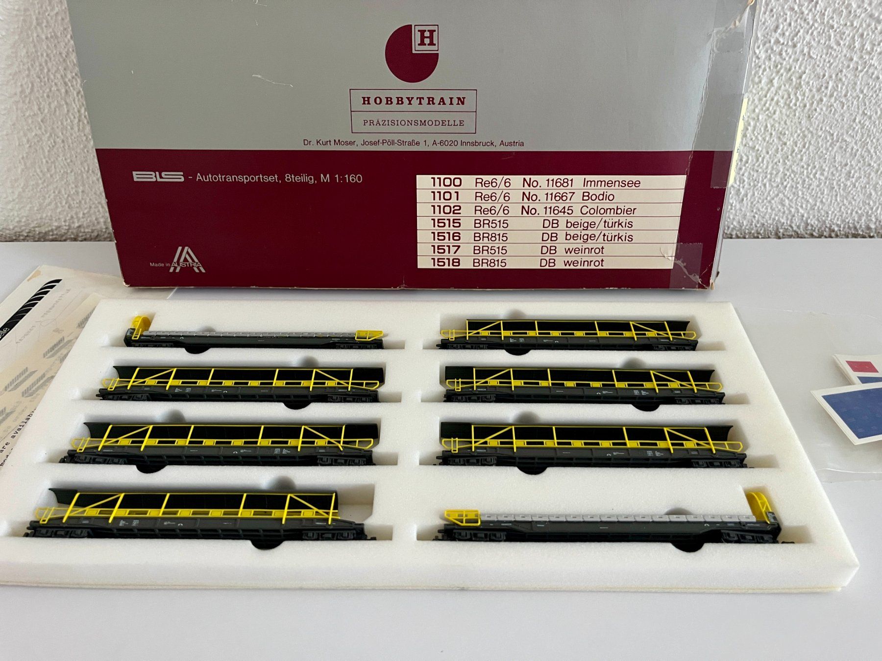 Hobbytrain Modellini di ferrovie: BLS Autotransport 8teilig – Usato da Luzern venduto da rosaroterpanther