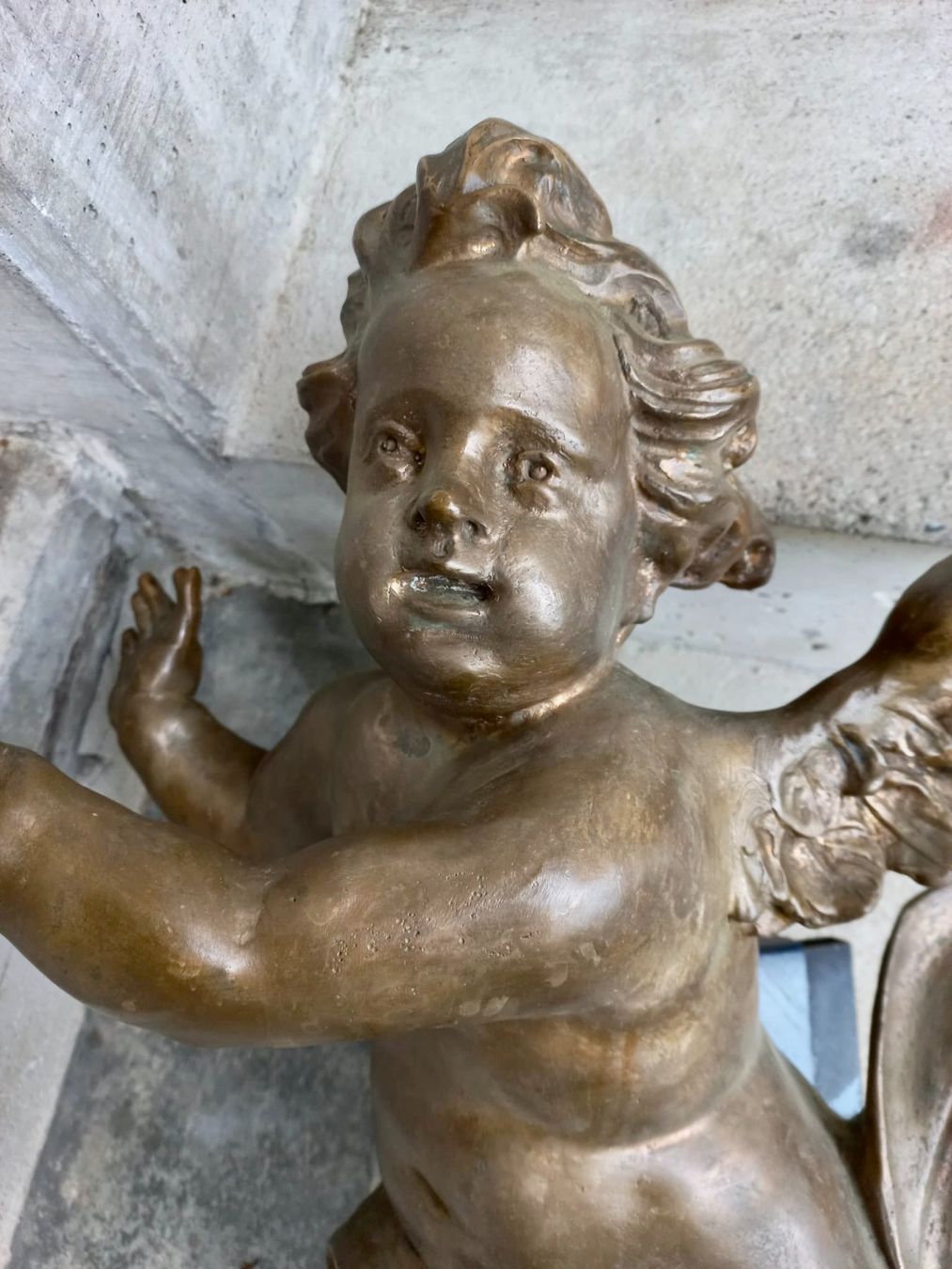 Statuette: Barock Engel Putto Bronze – Usato da Burgdorf venduto da glasrabe01 3