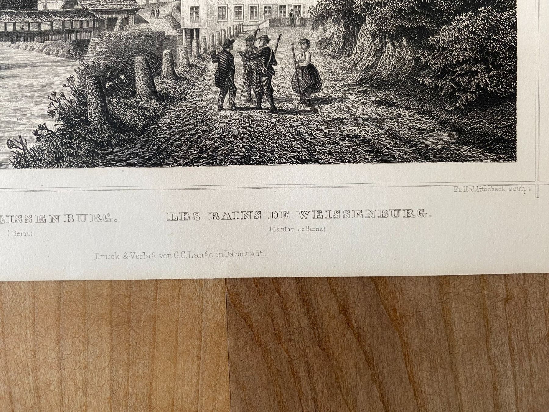 Incisioni: Stich " Bad Weissenburg" – Usato da Gerzensee venduto da Zelg30 3