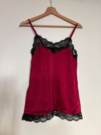 Seiden Pyjama in bordeaux rot von Beldona - Grösse S