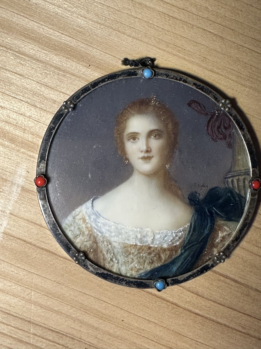Dipinti: Miniatur Portrait Dame – Usato da Winterthur venduto da Bb69