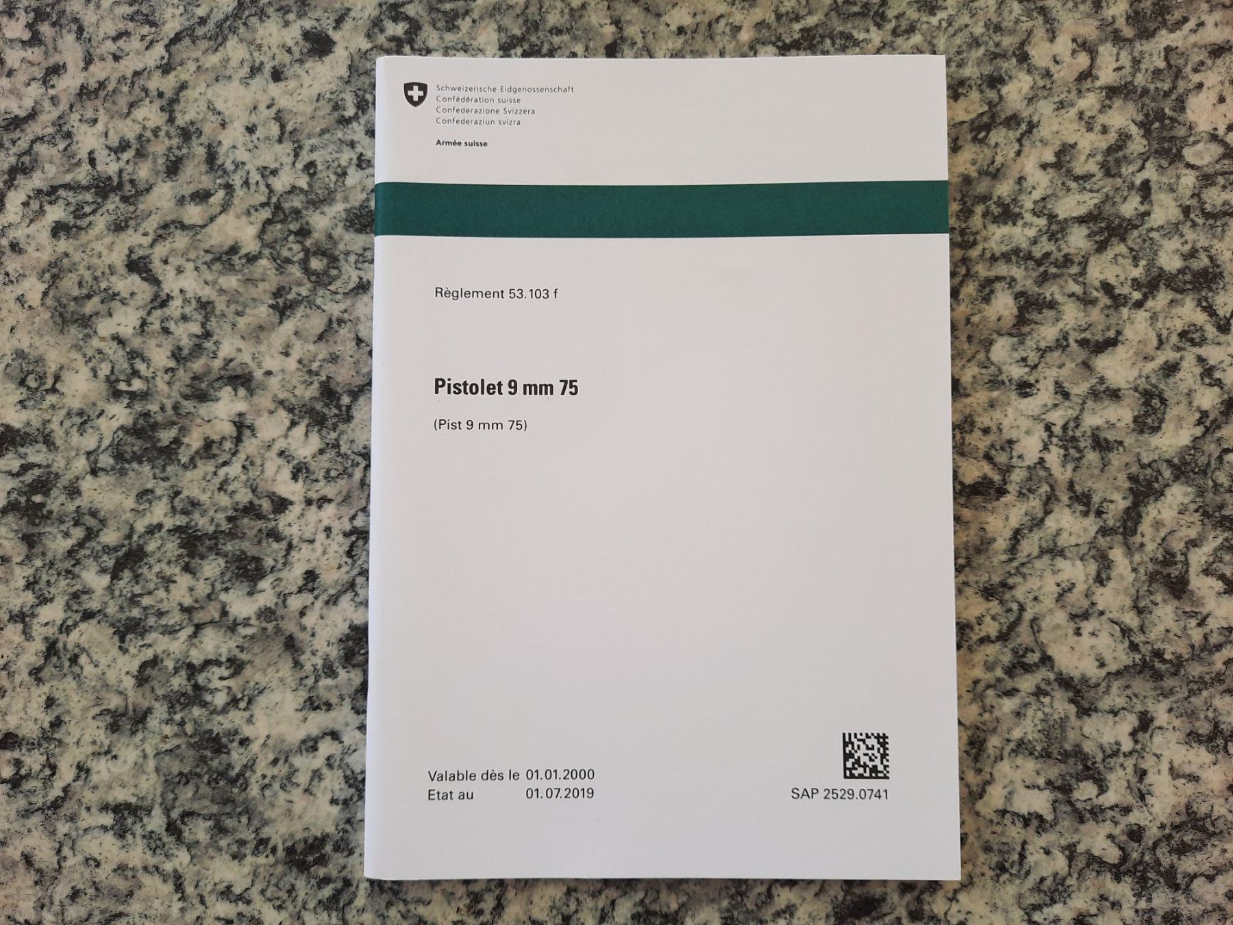 Bücher: Pistolet 9 mm 75 – Gebraucht aus Ruswil von Sammlergeist
