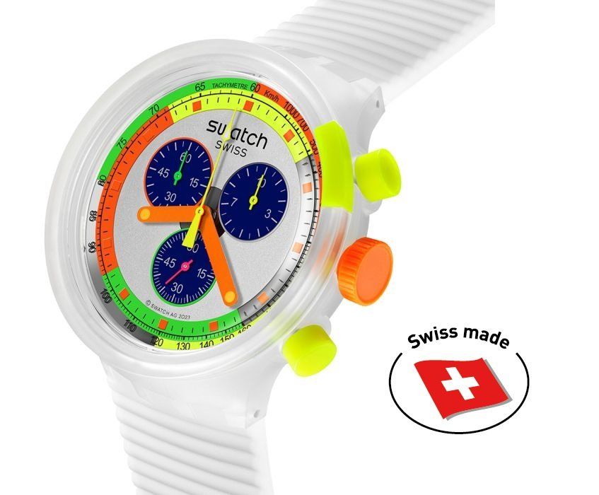 Swatch Uhren: Swatch Big Bold Chrono NEON JELLY PAY – Neu und originalverpackt aus Wettswil von rotonda 2