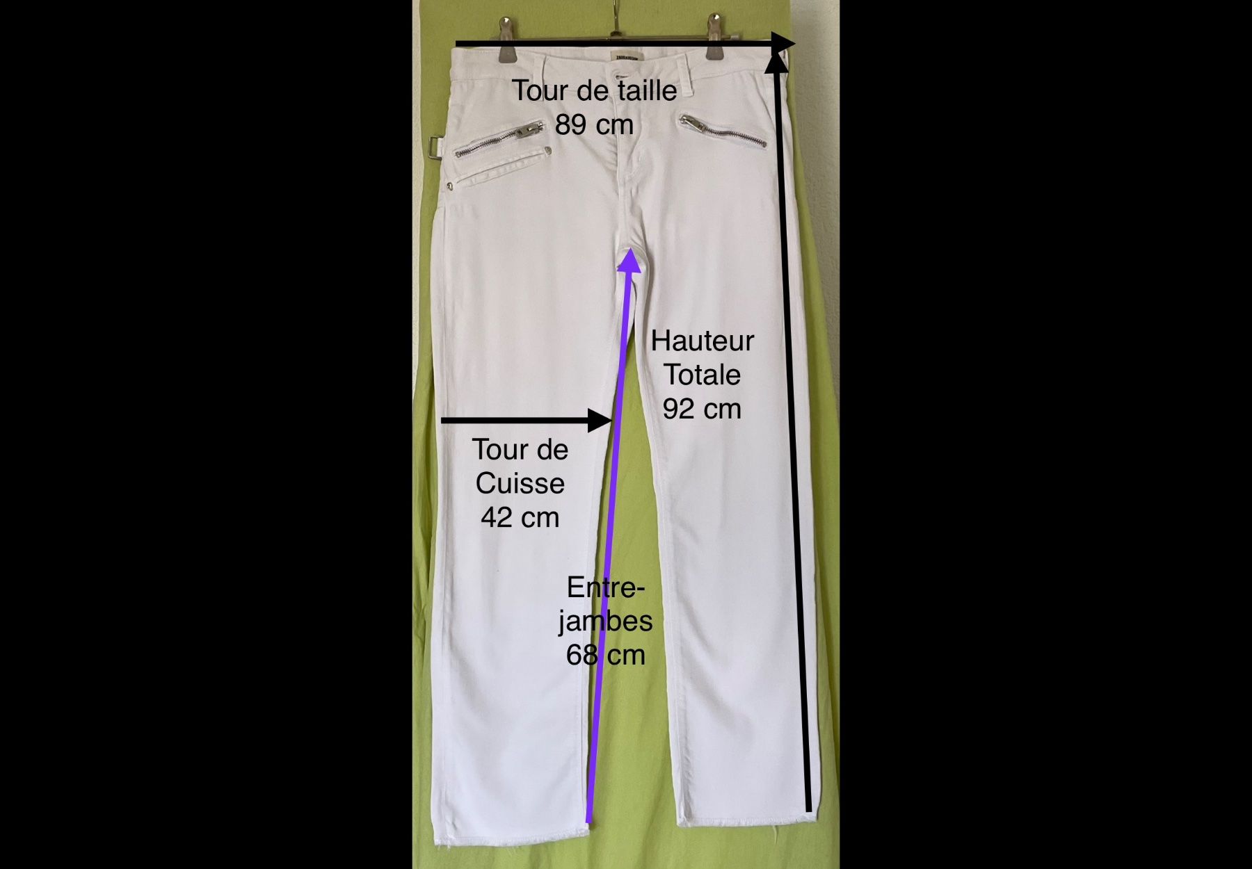 Zadig & Voltaire Jeans: Zadig & Voltaire jeans Blanc Taille 28 - stretch – Nuovo (secondo la descrizione) da Corseaux venduto da Mililaforet75 7