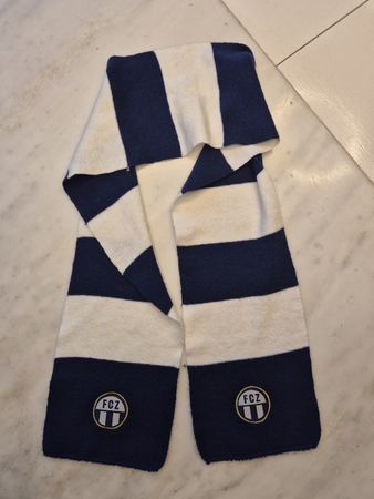 FCZ Fanschal für Kinder blau weiss gestreift guter Zustand