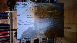 Wandbild Leinwand Naturmotiv Sonnenuntergang neuwertig