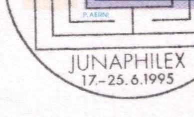 Tutti i francobolli: 1995_JUNAPHILEX 95_Entwerfer-AUTOGRAMM P. Aerni !! – Usato da Marthalen venduto da Ch_quality 4