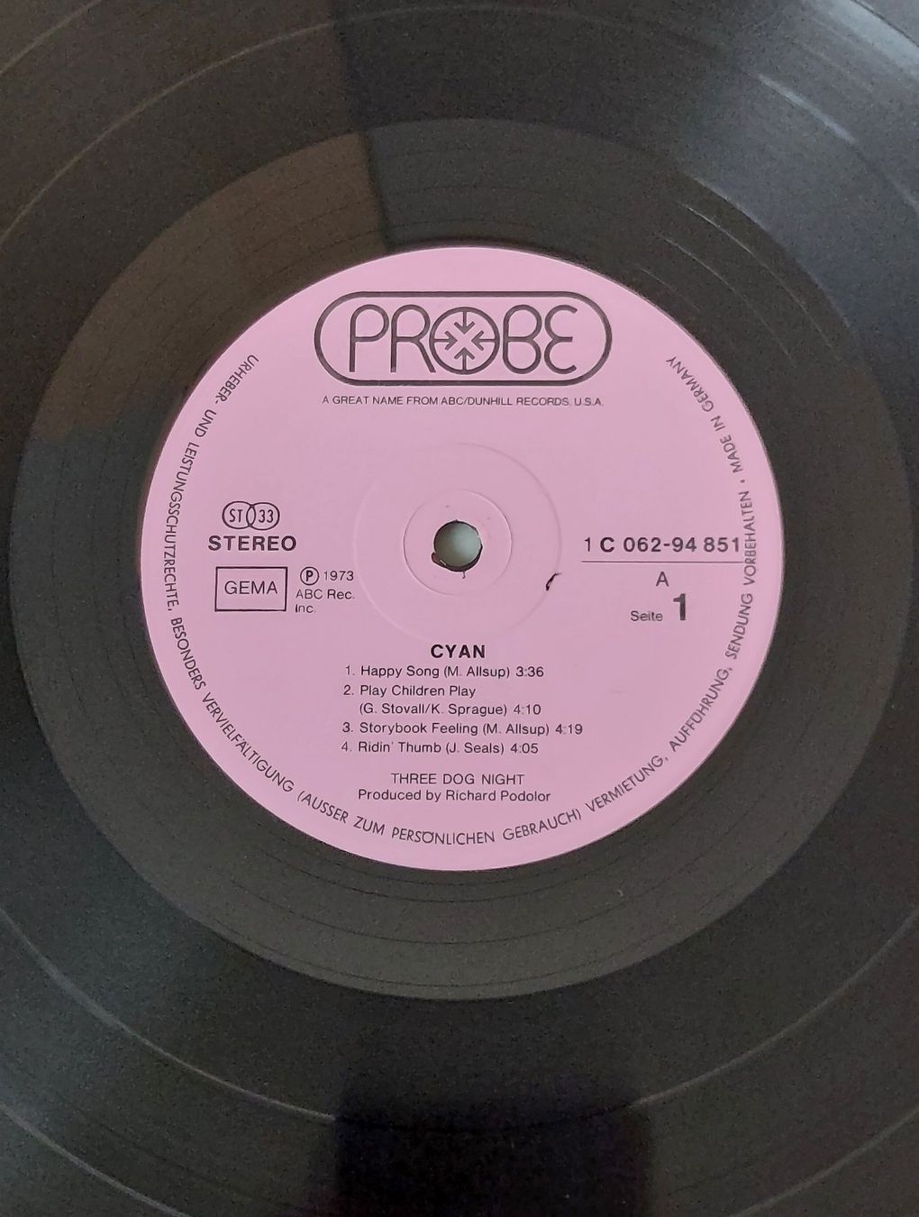 Dischi in vinile: LP - THREE DOG NIGHT - CYAN – Usato da Steckborn venduto da Quo7 2