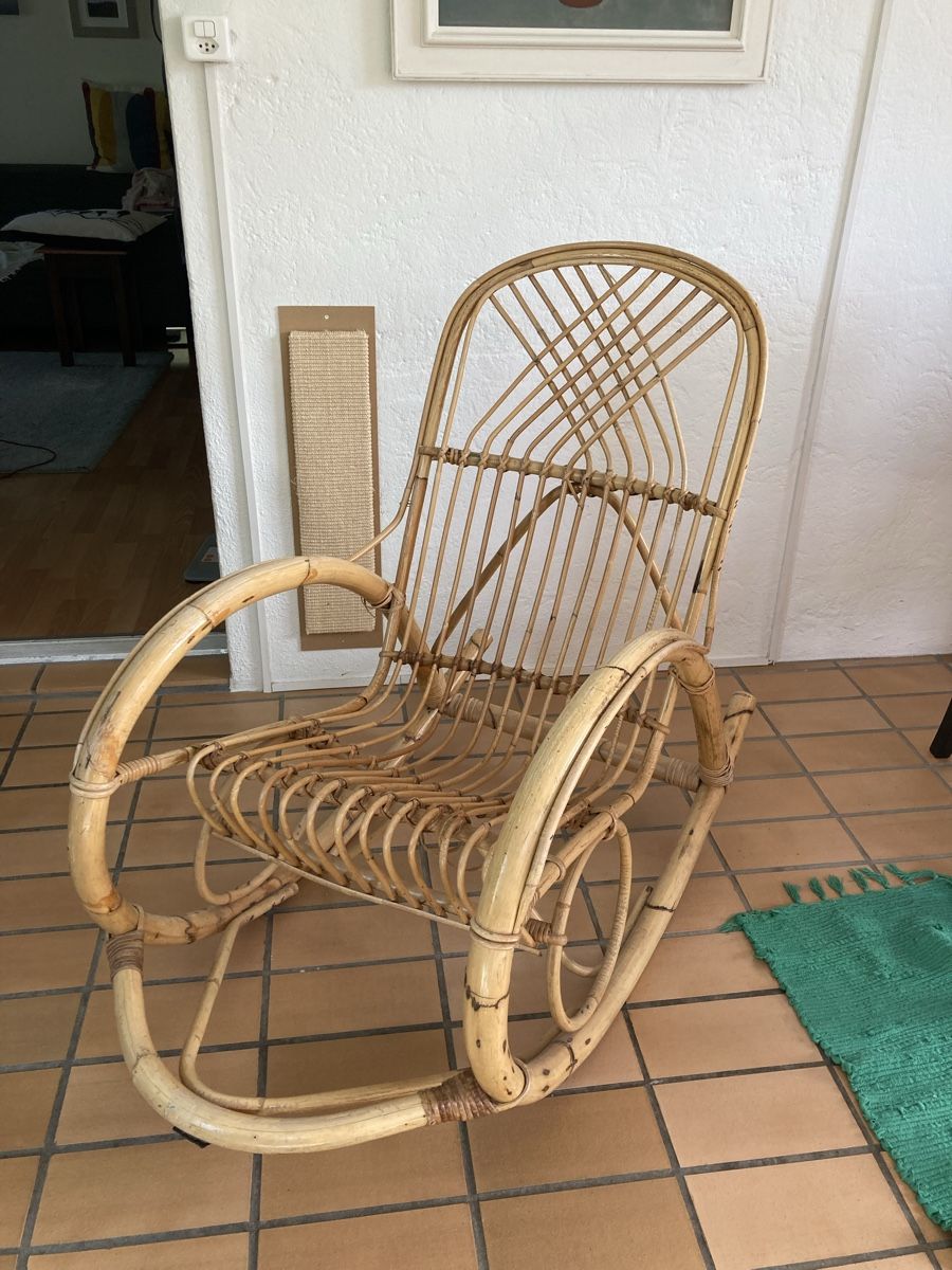 Chaises: Schaukelstuhl Bambus – D'occasion à Uster par go-for-it.